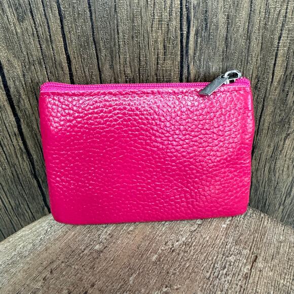 Flower Coin Purse Wallet Genuine Leather Wallet NEW FAST SHIP - Picture 3 of 4